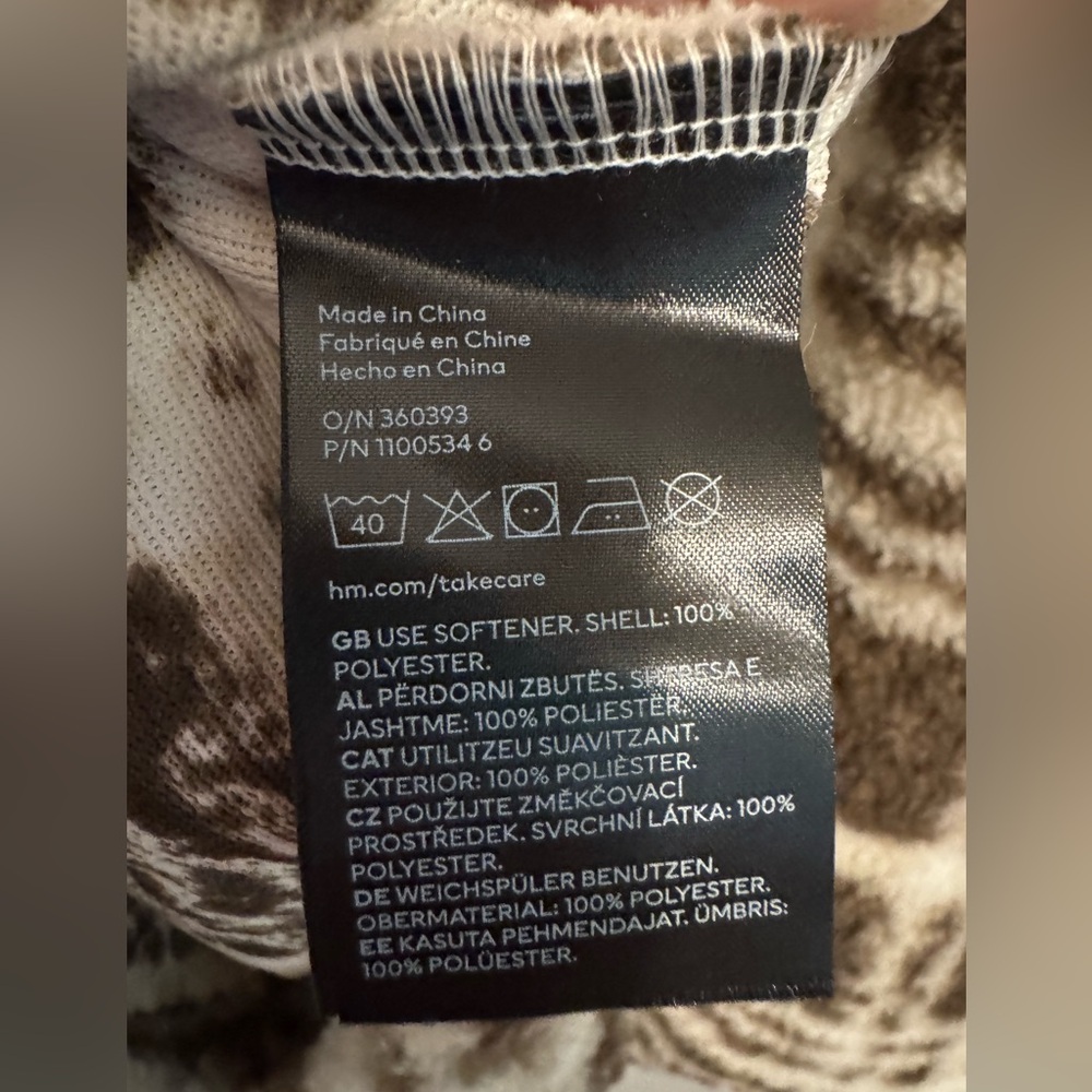 ❤️❤️NWT ❤️H&M Plaid Sherpa Shacket Size Small - Picture 6 of 8
